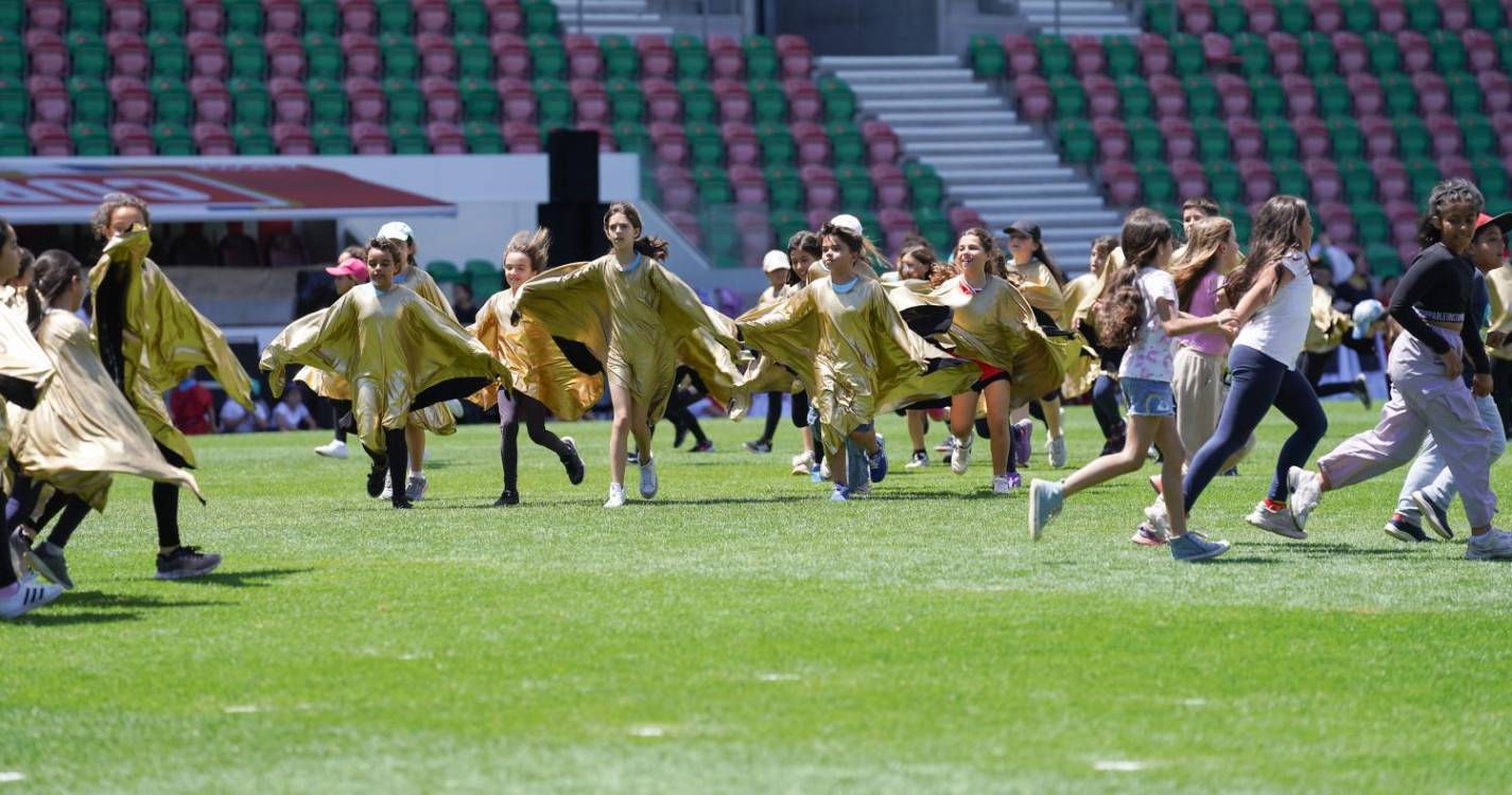 Desporto Escolar: ensaio geral ‘afina’ coreografia para a cerimónia de abertura