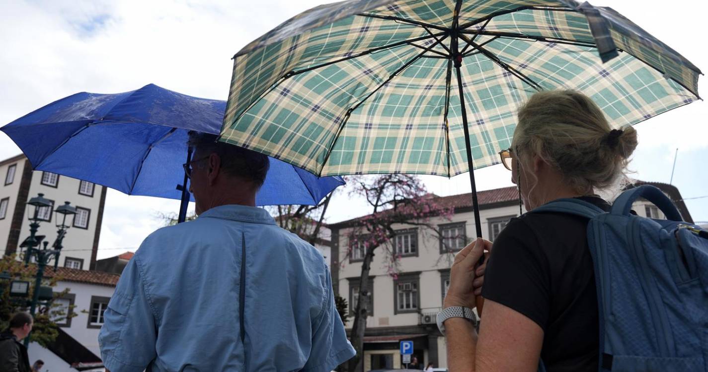 Chuva coloca Madeira sob aviso amarelo