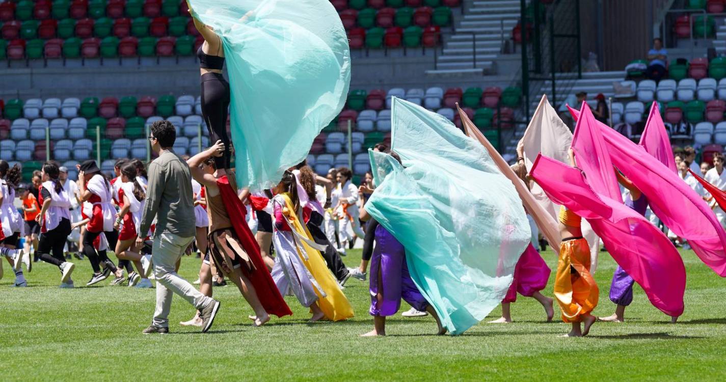 Desporto Escolar: ensaio geral ‘afina’ coreografia para a cerimónia de abertura