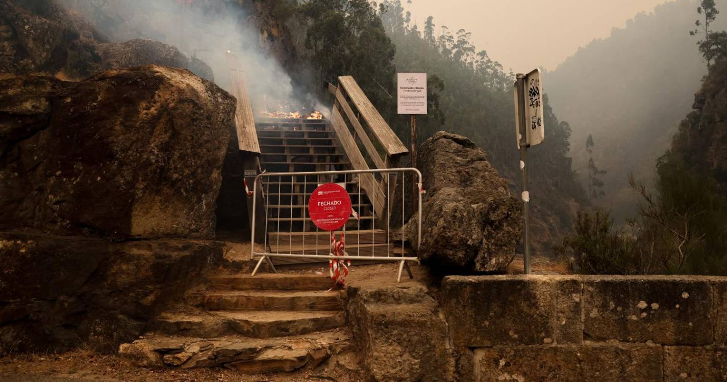 Incêndios: Arouca perdeu quase 2 km de passadiços e continua a arder com “média intensidade”