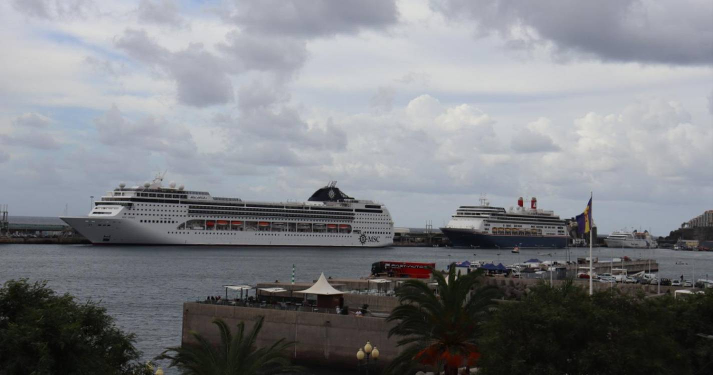 MSC Opera e Bolete estão a movimentar quase 4.500 pessoas no Porto do Funchal