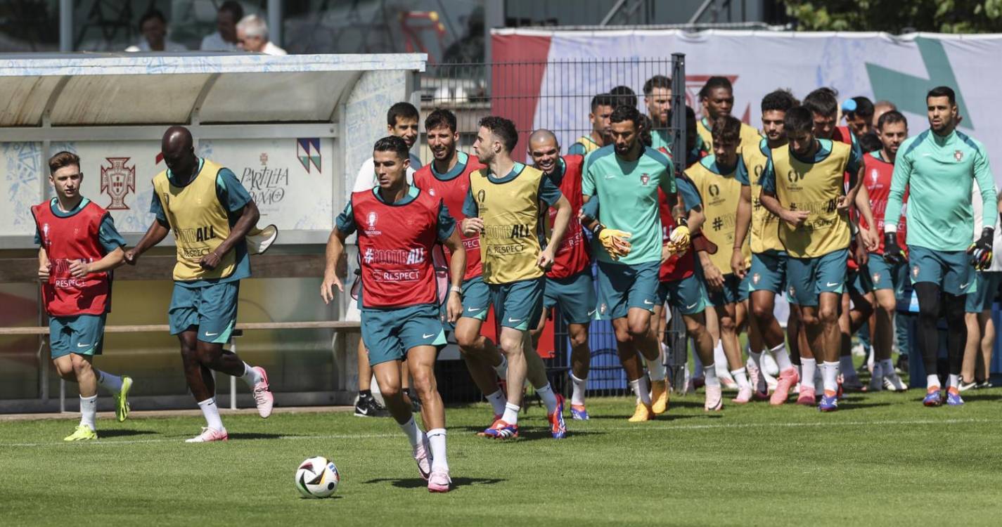 Euro2024: Três regressos no último treino de Portugal antes da Geórgia