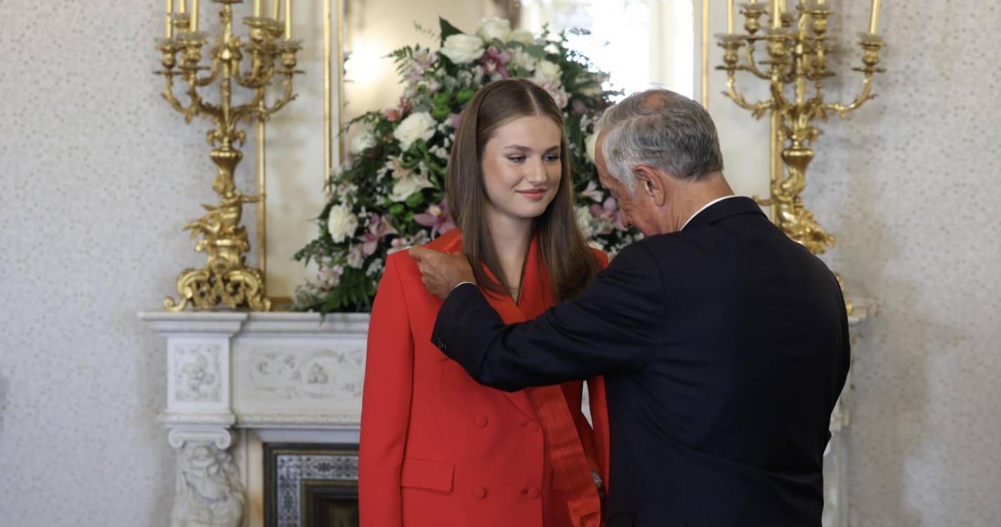 Marcelo condecorou princesa Leonor de Espanha com a Ordem de Cristo (com fotos)