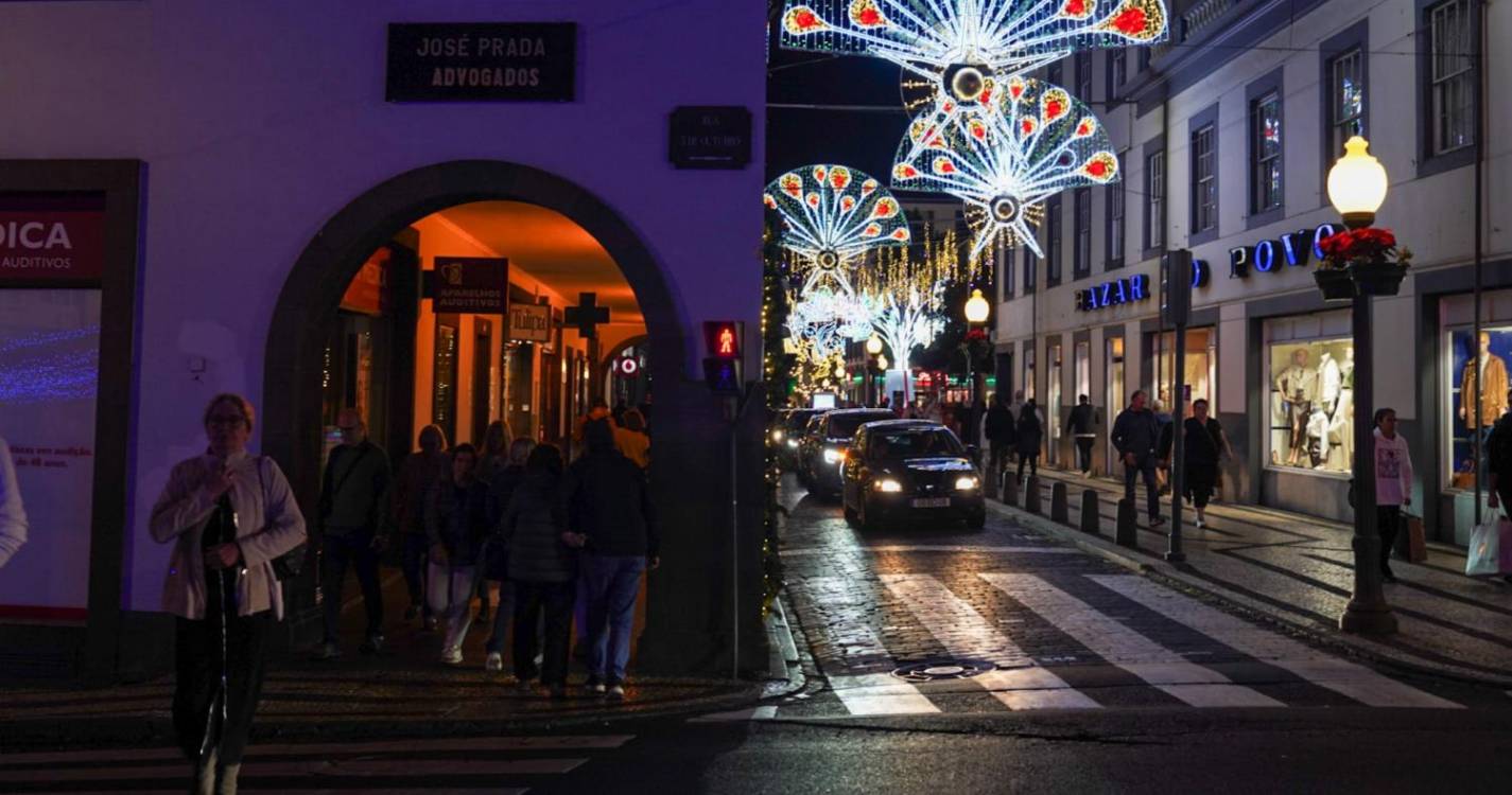 Veja a animação de Natal que enche o Funchal em 40 imagens