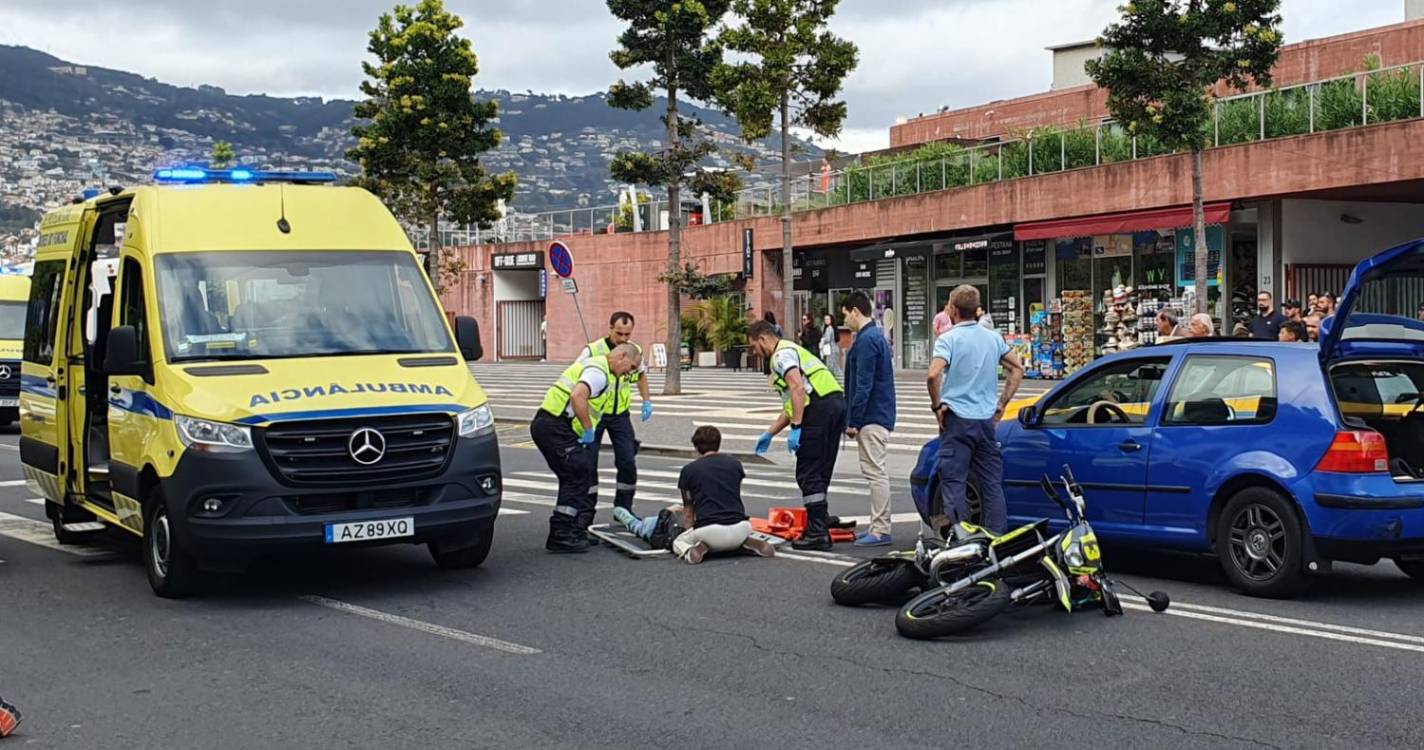 Acidente na Avenida Sá Carneiro provoca dois feridos