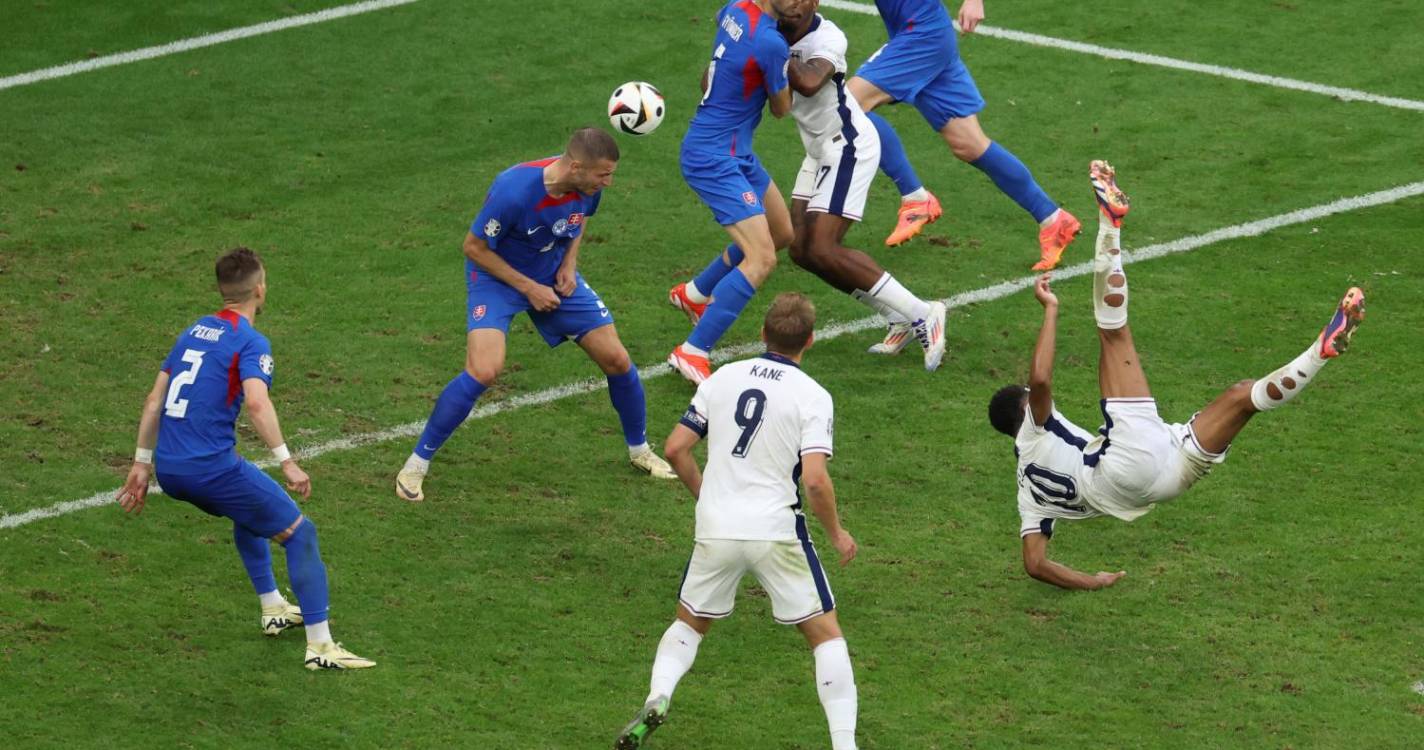 Euro2024: Inglaterra bate Eslováquia no prolongamento e está nos ‘quartos’
