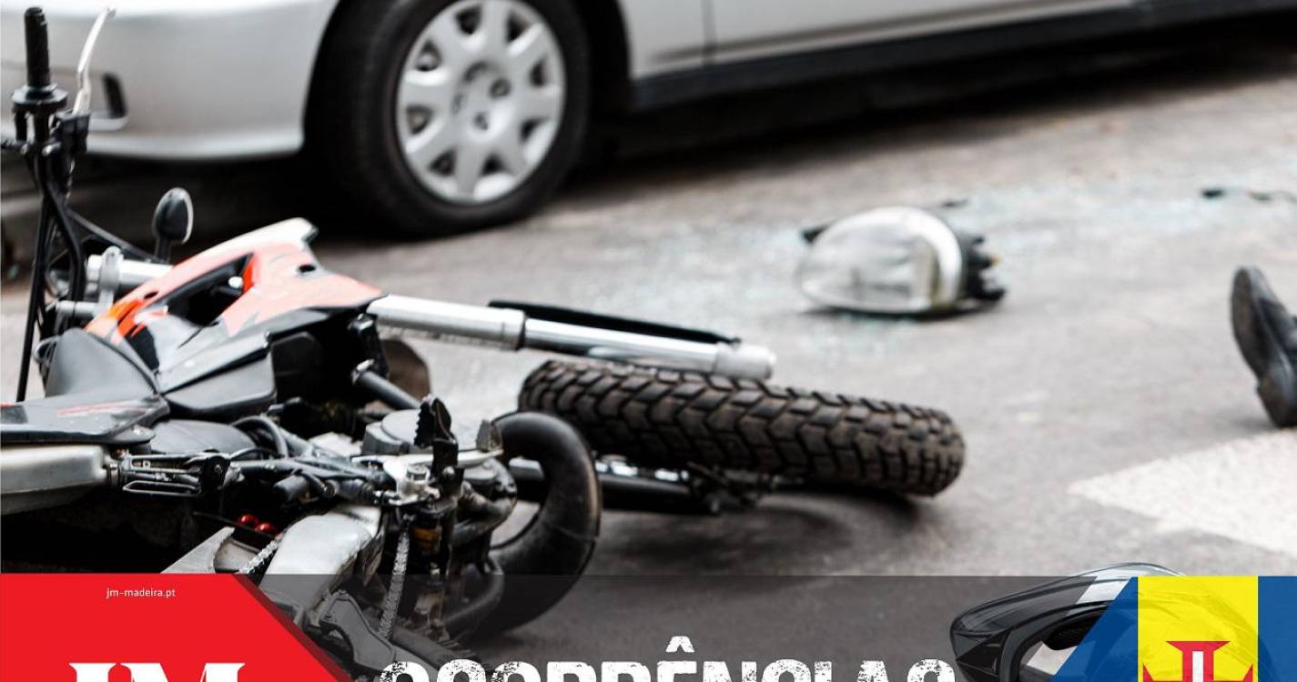 Colisão entre duas motos fez um ferido no Funchal
