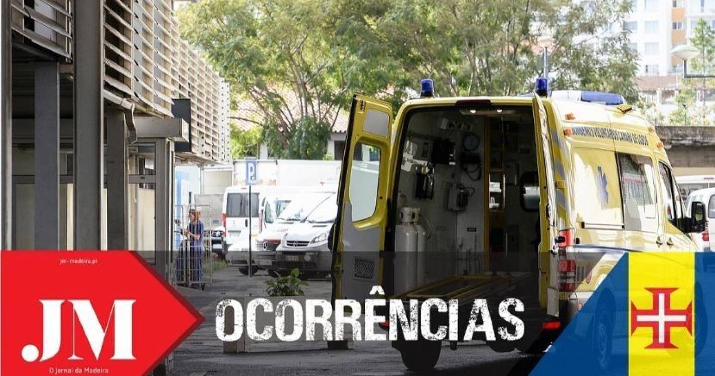 Queda de três metros ‘manda’ jovem de 21 anos para o hospital