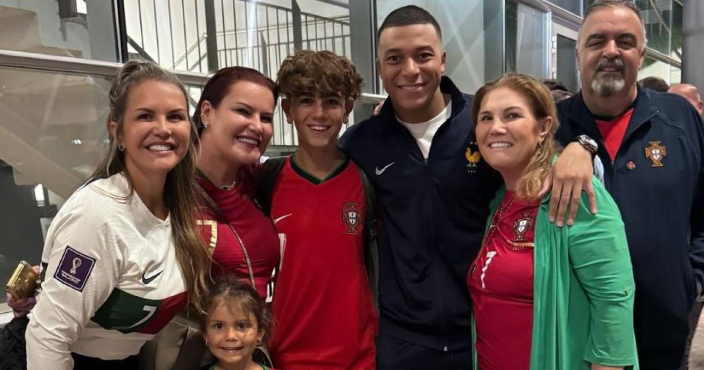 Família Aveiro partilha foto com Mbappé