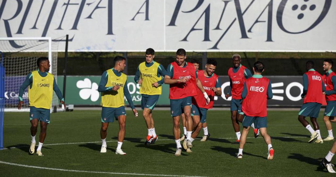 Euro2024: Portugal faz último treino na Cidade do Futebol e viaja até Guimarães