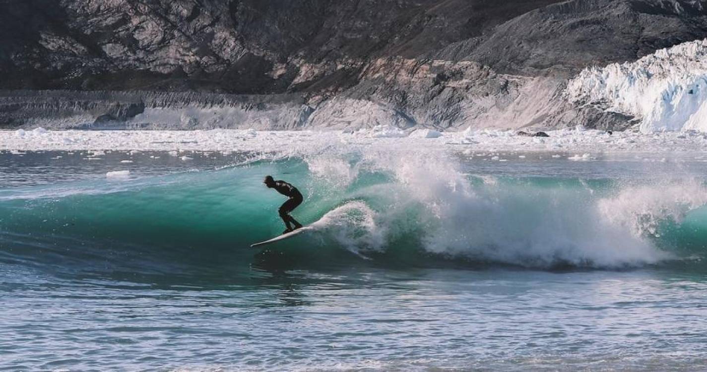 Jovem da Figueira da Foz tornou-se o primeiro português a surfar no polo Norte