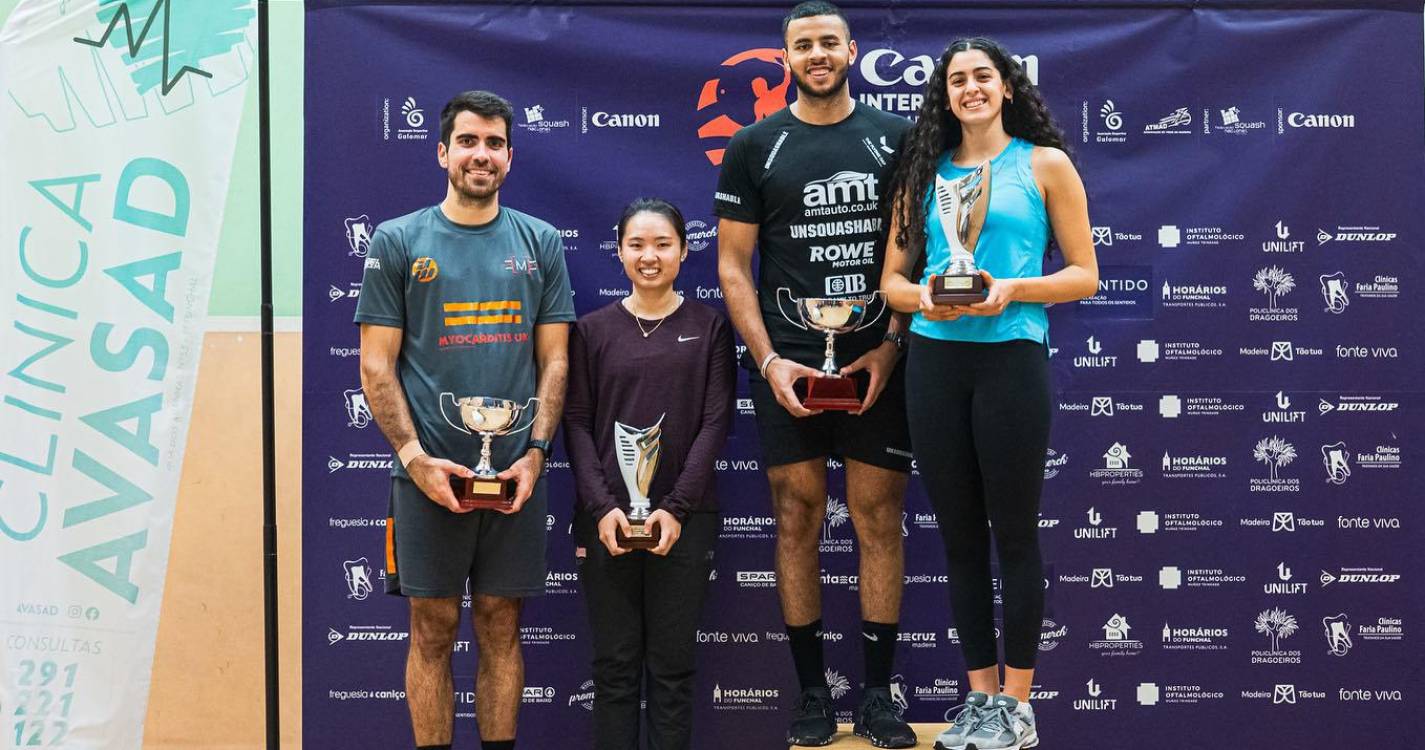 Egípcios dominam Torneio Internacional da Madeira de Squash