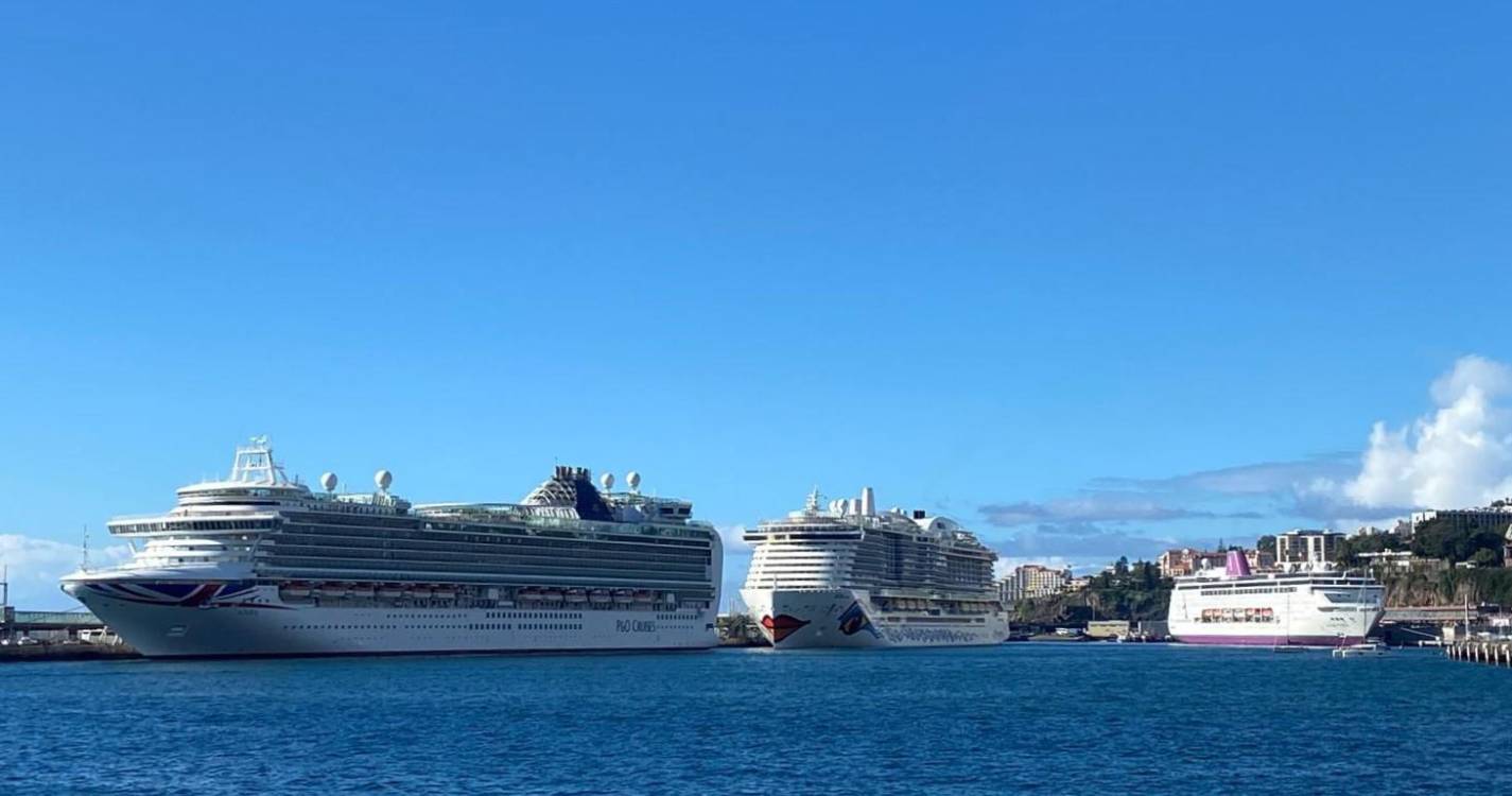 Treze mil pessoas chegam à Madeira a bordo de três navios