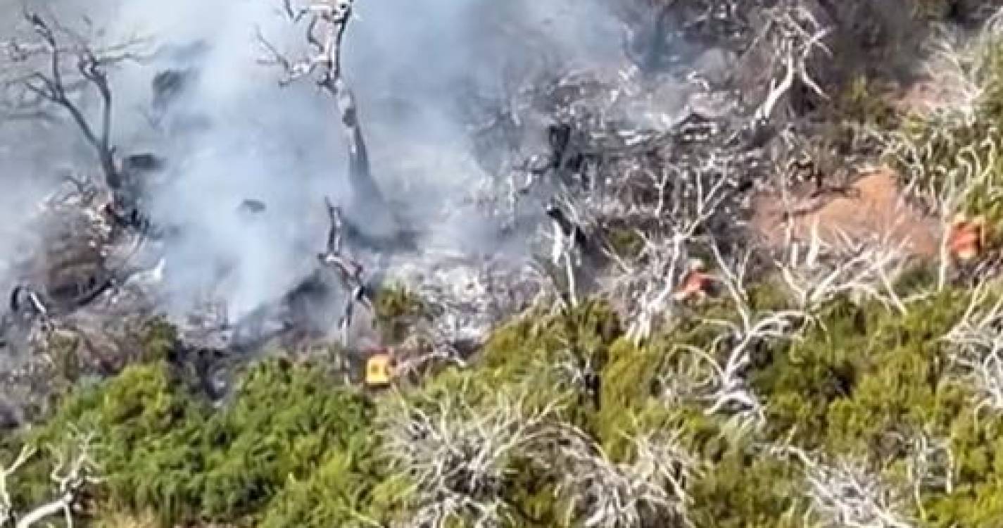 Incêndio: Operacionais e meio aéreo tentam evitar que fogo desça a encosta do Pico Ruivo (com vídeos)