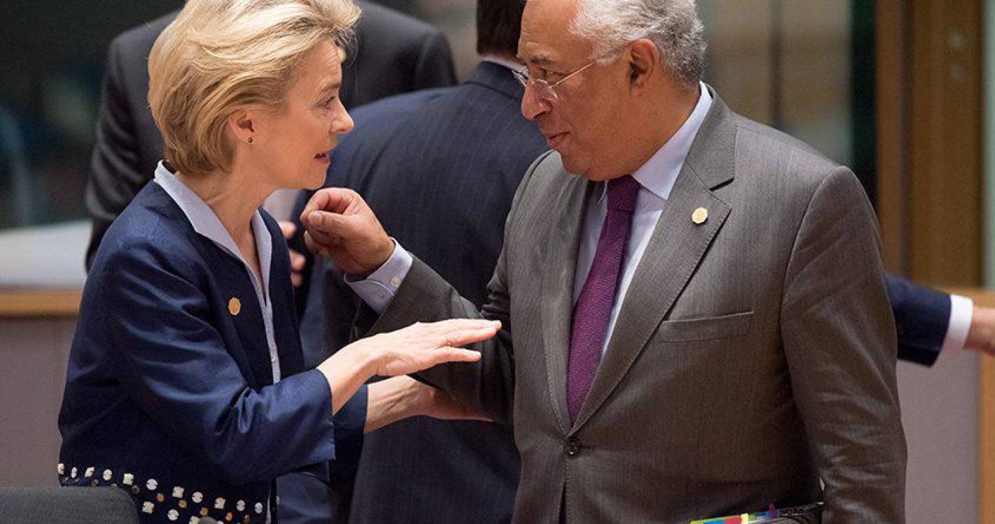 Von der Leyen e António Costa discutiram os “muitos desafios” que UE enfrenta