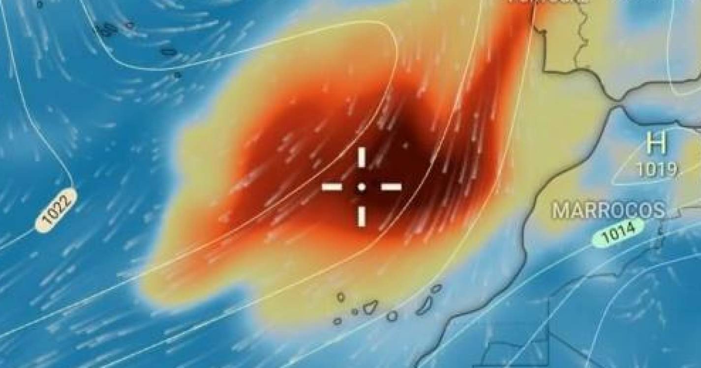 Madeira com níveis altos de dióxido de enxofre na atmosfera