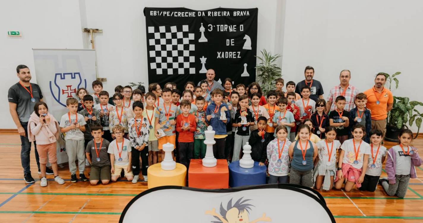 60 alunos participaram no Torneio de Xadrez da Escola da Ribeira Brava