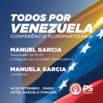 PS/Madeira promove conferência pluripartidária sobre a Venezuela