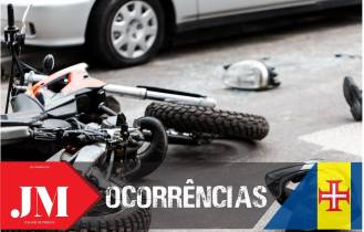 Jovem motociclista ferido em despiste em Santo Amaro