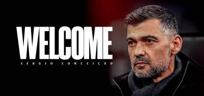 Sérgio Conceição sucede a Paulo Fonseca no comando técnico do AC Milan