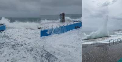 Imagens impressionantes mostram mar revolto a varrer o Lido e a Barreirinha