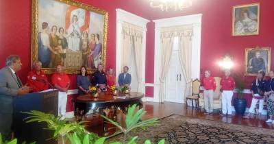 Organização da regata Transquadra recebida na Câmara do Funchal