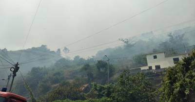 Três focos de incêndio preocupam Proteção Civil da Ribeira Brava