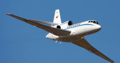 O transporte foi assegurado por um avião Falcon 50 da Esquadra 504 - ‘Linces’.