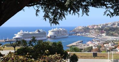 Porto do Funchal recebe dois navios com mais de 12 mil pessoas