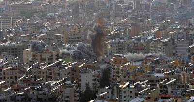 Ataque israelita hoje na capital do Líbano, Beirute.