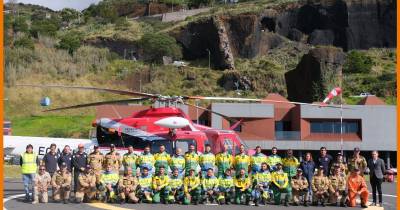 Proteção Civil da Madeira recebe visita de equipas de incêndios florestais das Canárias