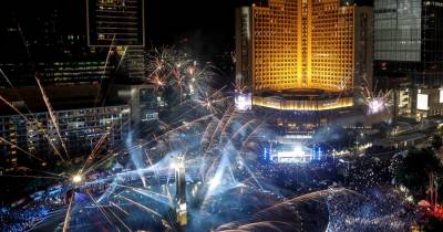 A foto foi tirada de um hotel em Jakarta.