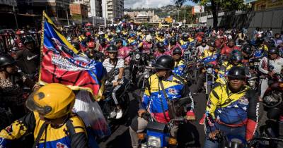 Campanha de Maduro nas ruas de Caracas.
