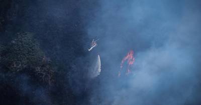 No foco entre o Pico Ruivo e o Pico do Gado, a frente ativa está a ramificar-se com pouca intensidade e mantém-se numa zona de difícil acesso.