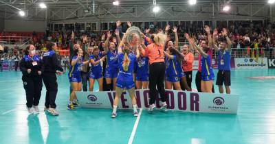 Veja algumas imagens da conquista da Supertaça pela equipa feminina do Madeira SAD