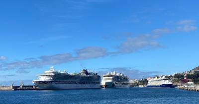 Porto do Funchal com três navios com um movimento superior a 13.300 pessoas