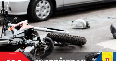 Cruz Vermelha socorre motociclista acidentado