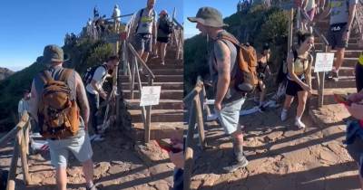 Turistas continuam a ignorar encerramento de percursos pedestres (com vídeo)