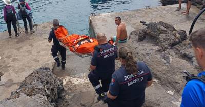 Mulher sofre queda na vereda da Ponta de São Lourenço