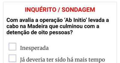 Como avalia a operação ‘Ab Initio’? Vote online no JM