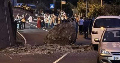 Queda de pedra de grandes dimensões causou momentos de pânico na população do Curral das Freiras