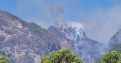 Incêndio no Pico Ruivo motiva preocupação (com fotos e vídeo)