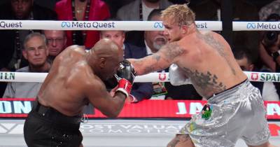 Mike Tyson derrotado pelo youtuber Jake Paul