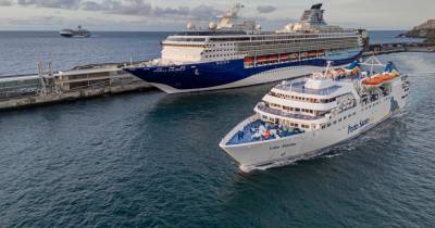 Porto do Funchal é palco de encontro entre navios ‘Marella’