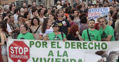 Manifestação anti-turismo em Barcelona.
