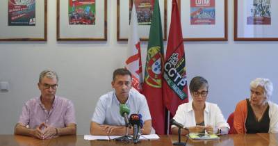 O secretário-geral da CGTP-IN, Tiago Oliveira, anunciou manifestação, durante conferência de imprensa, na sede daquela central sindical, em Lisboa.