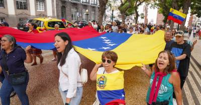 Marcha pela Venezuela, no Funchal, a 28 de setembro.