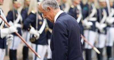 O chefe de Estado discursava na sessão solene comemorativa do 114.º aniversário da Implantação da República.