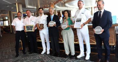 Cerimónia a bordo do Mein Schiff 7 assinala a estreia no Porto do Funchal