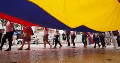 Marcha pela Venezuela, no Funchal, a 28 de setembro de 2024.